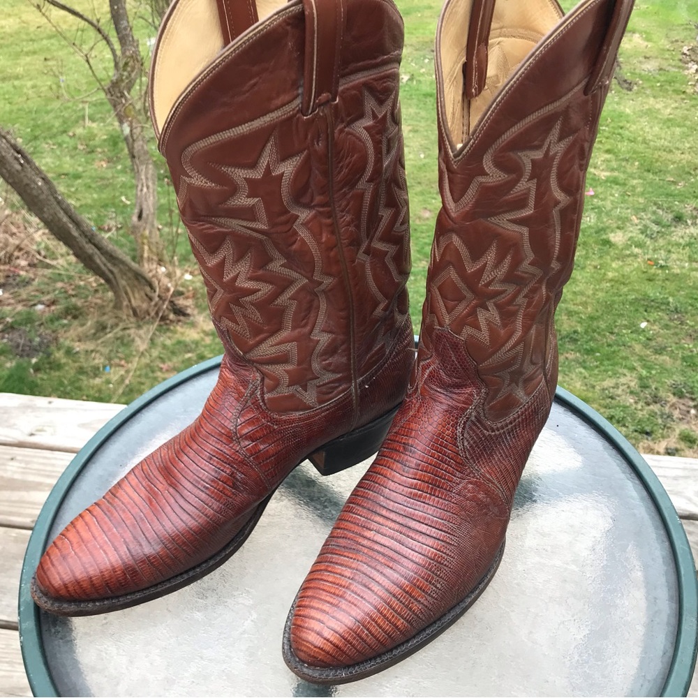Tony Lama Lizard Cowboy Boots